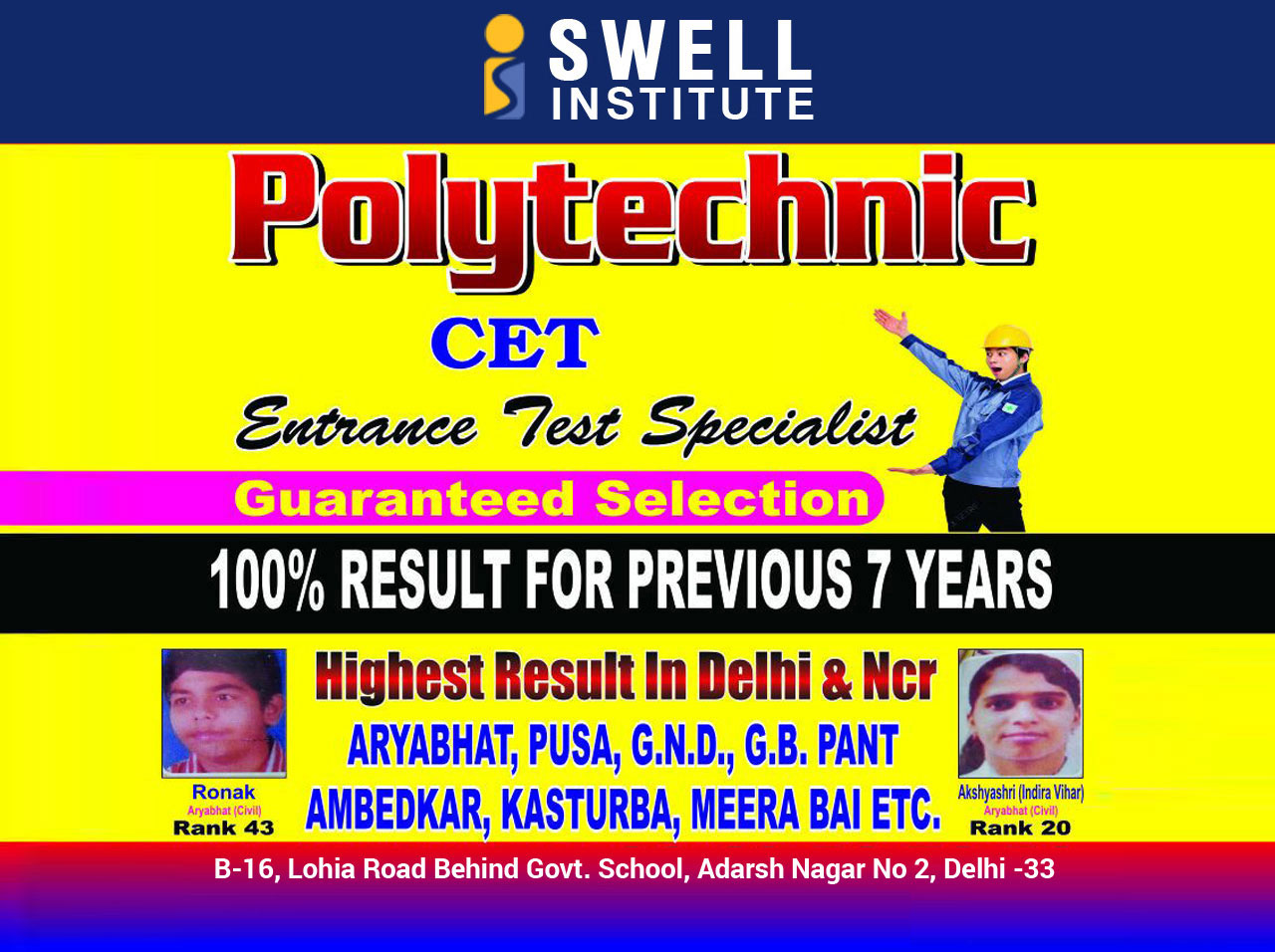 Online Polytechnic forms Delhi, Polytechnic Entrance Coaching in Delhi